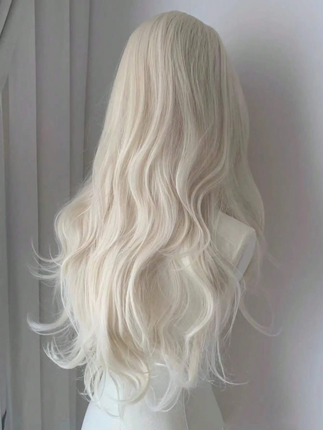 Blonde Synthetic Lace Front Curly Wig for Women