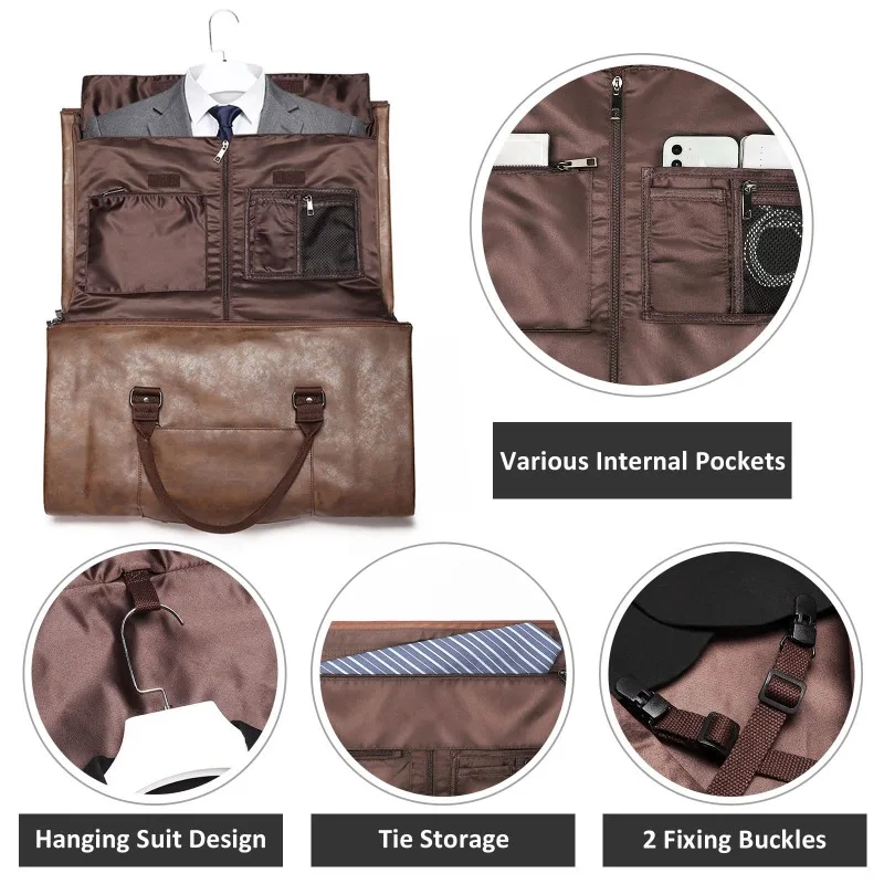 Travel Bags Duffel Bag Clothes Storage Bags Carry on Garment Bags for Travel Mens Suit Bags Shoe Compartment Waterproof