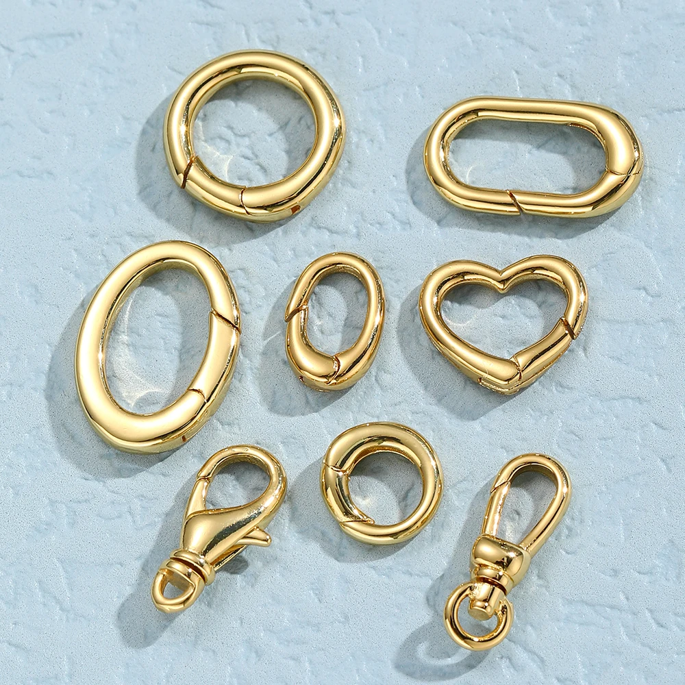 Lobster Clasp for Jewelry Making Supplies Adjustable Gold Color Buckle Clasp Diy Keychain