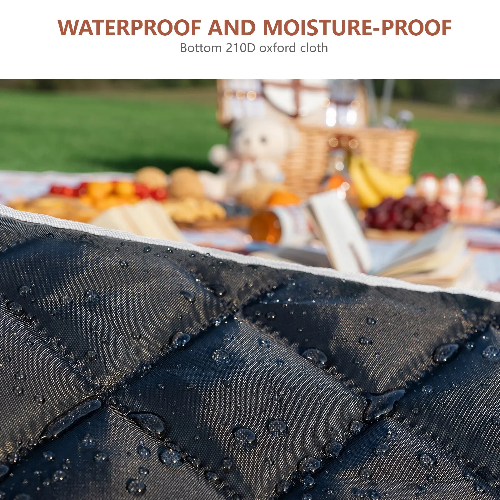 Camping Mat BISINNA Ultrasonic Technology Outdoor Folding Portable Thick Machine Washable Home Park