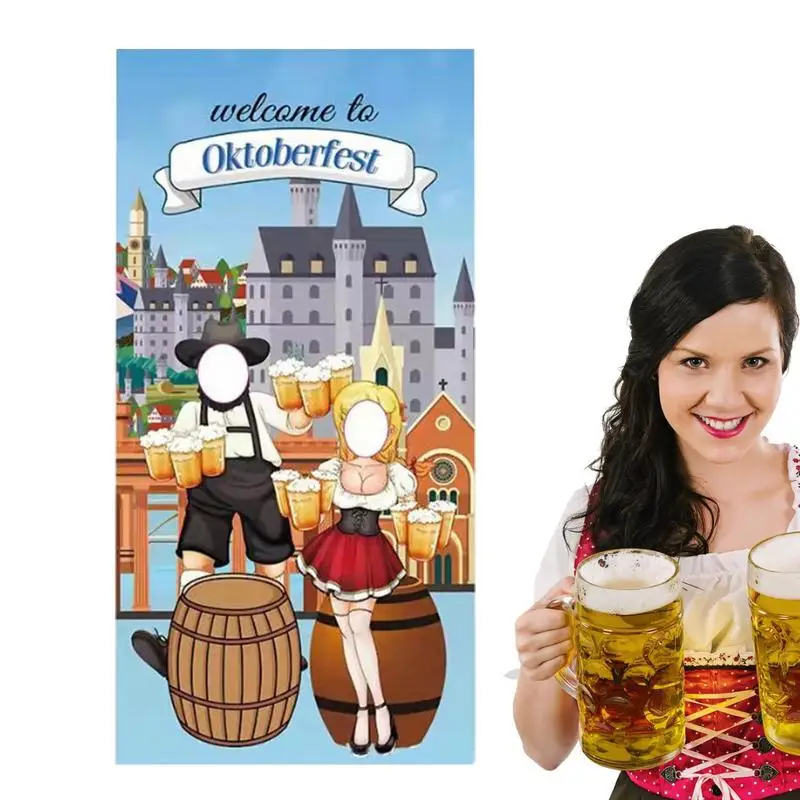 

Декорации для Октоберфеста, баннер для Октоберфеста, праздничные украшения для праздничного фестиваля баварского пива, гигантский тканевый Фотофон