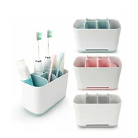 1Pcs Toothbrush Toothpaste Holder Case Shaving Makeup Brush Electric Toothbrush Holder Organizer Stand Bathroom Accessories Box 1