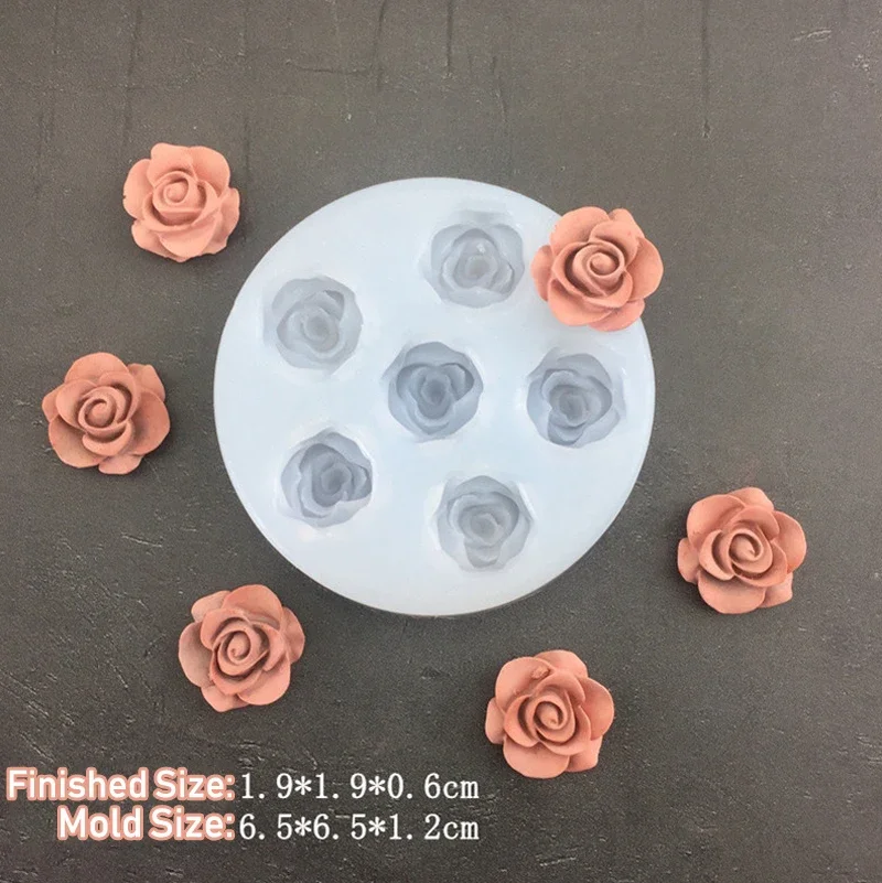 Rose and Leaf Silicone Mold for Cake and Cupcake Decorating