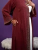109413-932486.jpg Vente chaude Ramadan strass Cardigan robes islamiques avec poches Kebaya musulman Kimono Abaya dubaï vêtements modestes femmes EID