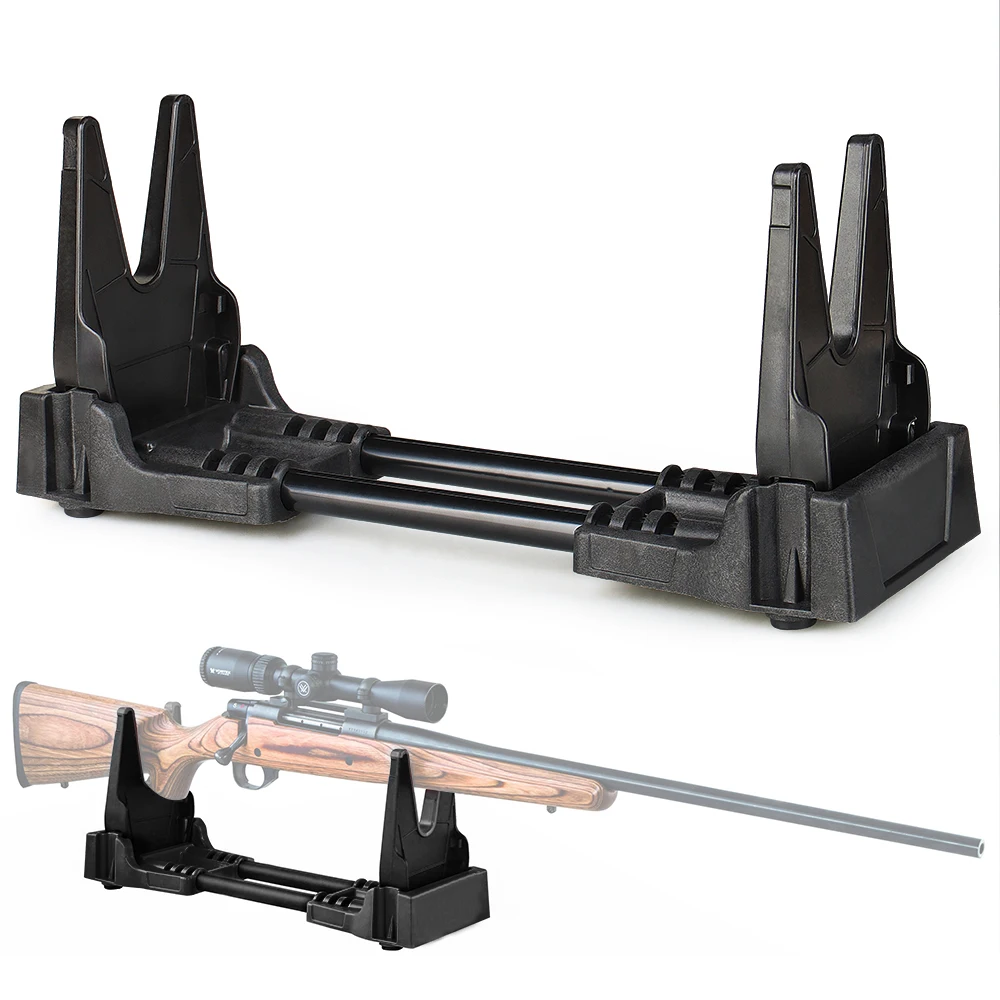 Tactical Rifle Stand Scope Mount Rack Hunting Airsoft Display Cradle
