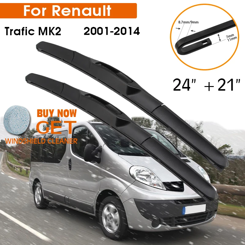 CarWiperBladeForRenaultTraficMK220012014WindshieldRubber