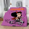 Hot Comics Cute Mafaldas Printed Blanket Picnic Blankets Warm Blanket Soft and Comfortable Blanket Home Travel Birthday Gift 5
