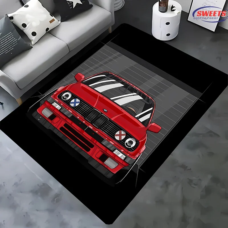 Car E-E30 Carpet for Living Room Bedroom Hallway Long Strip Anti-slip Soft Rug Sofa Doormat Home Decor Durable Mat