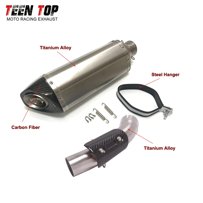 51mm Exhaust Muffler Titanium Alloy Motorcycle Exhaust System For KTM 250 ADV Exhaust For KTM 390 ADV 2020-2022 Tubo De Escape - Image 4