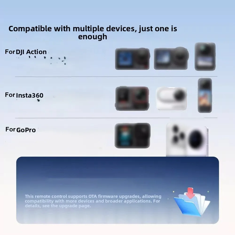 Télécommande Bluetooth pour Caméra Action DJI Insta360 GoPro - Compacte et Portable