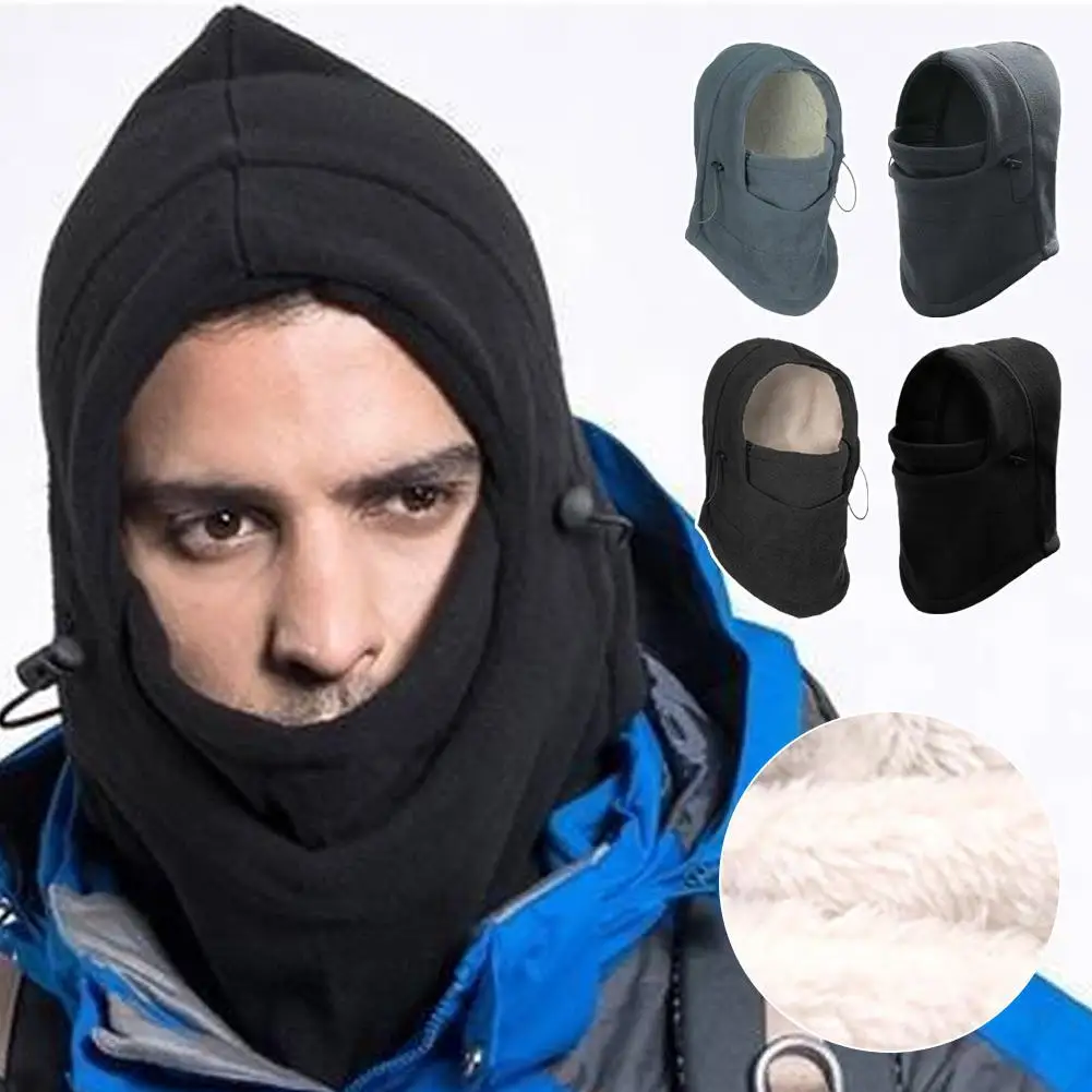 

Winter Warm Cycling Cap for Men Bicycle Motorcycle Windproof Sports Scarf Velvet Bike Face Cover Women Hiking Ski Hat