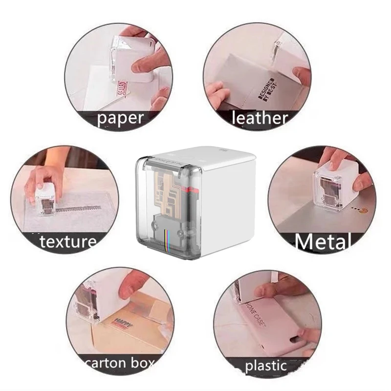 Mini Handheld Impressora Mbrush Móvel Logotipo Portátil Tatuagem Colorida Comida Jato de Tinta Faça Você Mesmo Edible Últimos Impressora Usb sem Fio Ios Android - Imagem 2