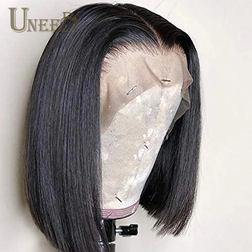 

Straight Lace Front Wig Brazilian Hair Bob Lace Front Wigs Short Bob Wig 100% Humain Hair Frontal Wig For Women Closure Wig