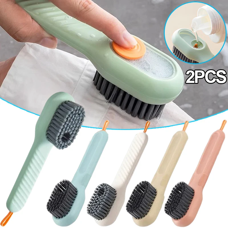 1 Pcs Multifunctional Soft Bristle Brush Household Laundry Cleaning Brush  Wash Cleaning Brush Long Handle Shoe Washing Brush - AliExpress