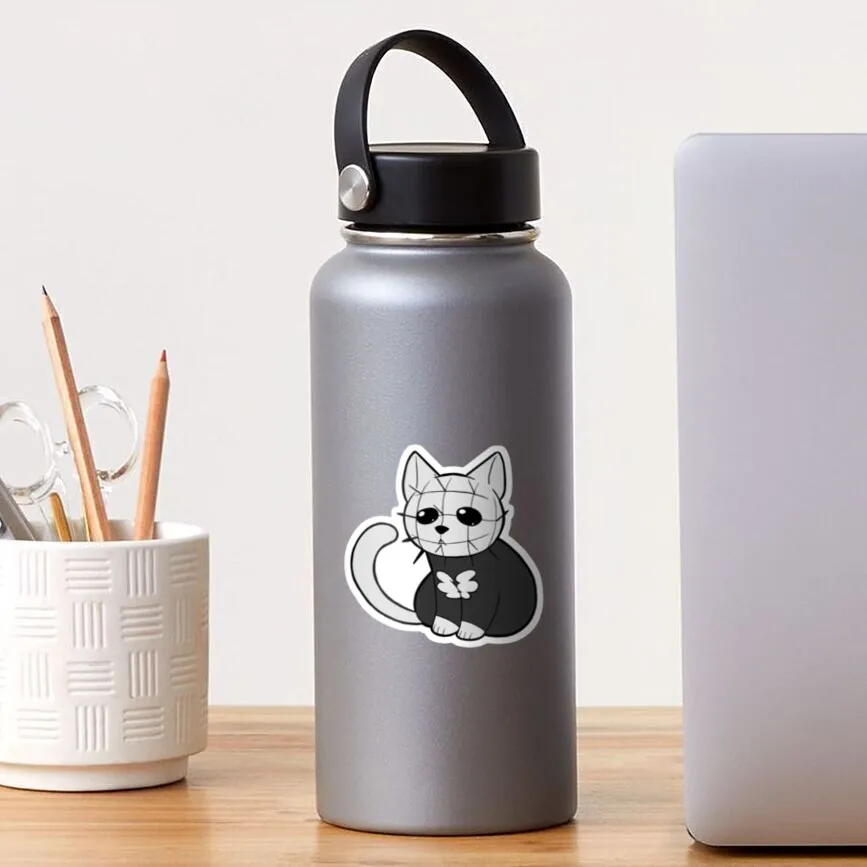 

Kitty Pinhead Sticker for Laptop Decor Bedroom Car Cute Cartoon Art Fashionable Public Suitcase