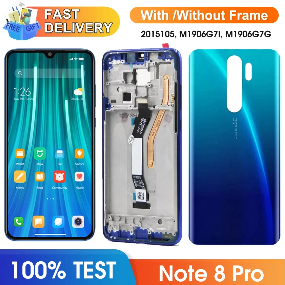 Xiaomi Redmi Note 8 Pro M1906G7I M1906G7G Battery BM4J 46BM4JA030H8 SERVICE PART