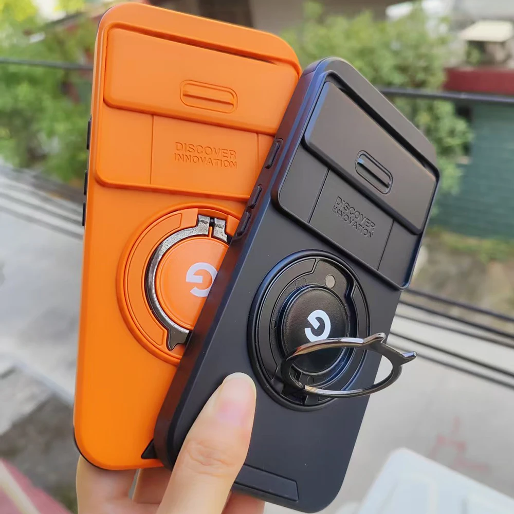 Luxury Shockproof Armor Case with Stand Holder and Camera Protection