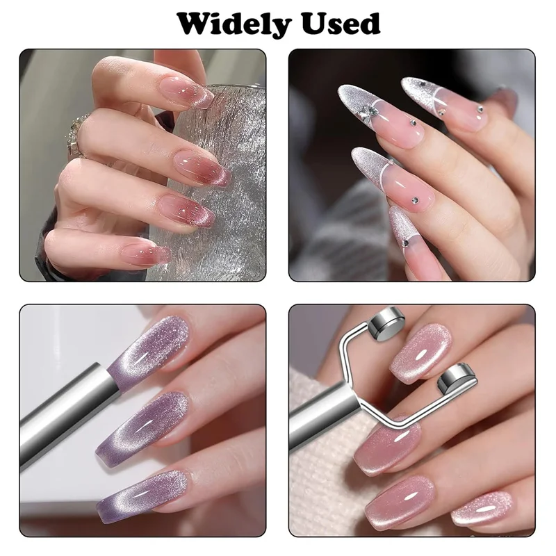3 IN 1 Cat Eye Nail Art Magnet Y-Shaped Double Head
