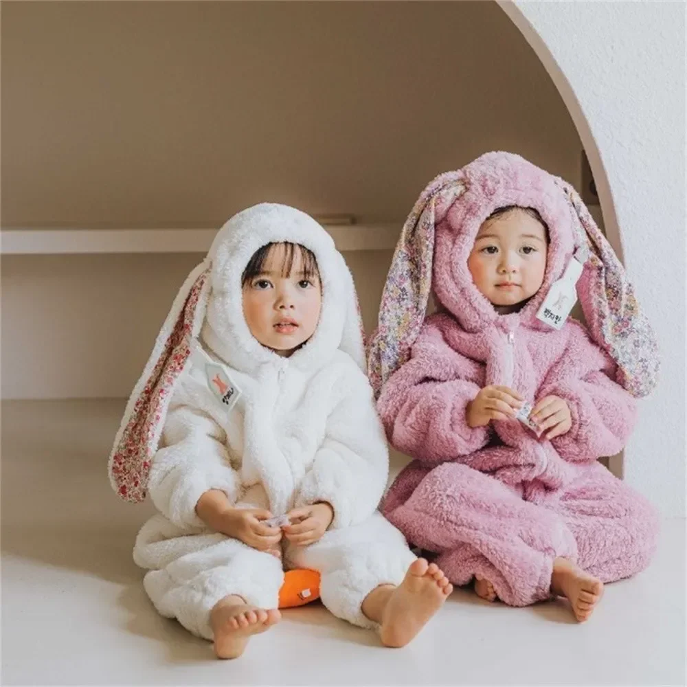 

Детский костюм, весенний комбинезон с кроликом для маленьких девочек и мальчиков, комбинезон для новорожденных, пижама с капюшоном, детская одежда для фотосъемки