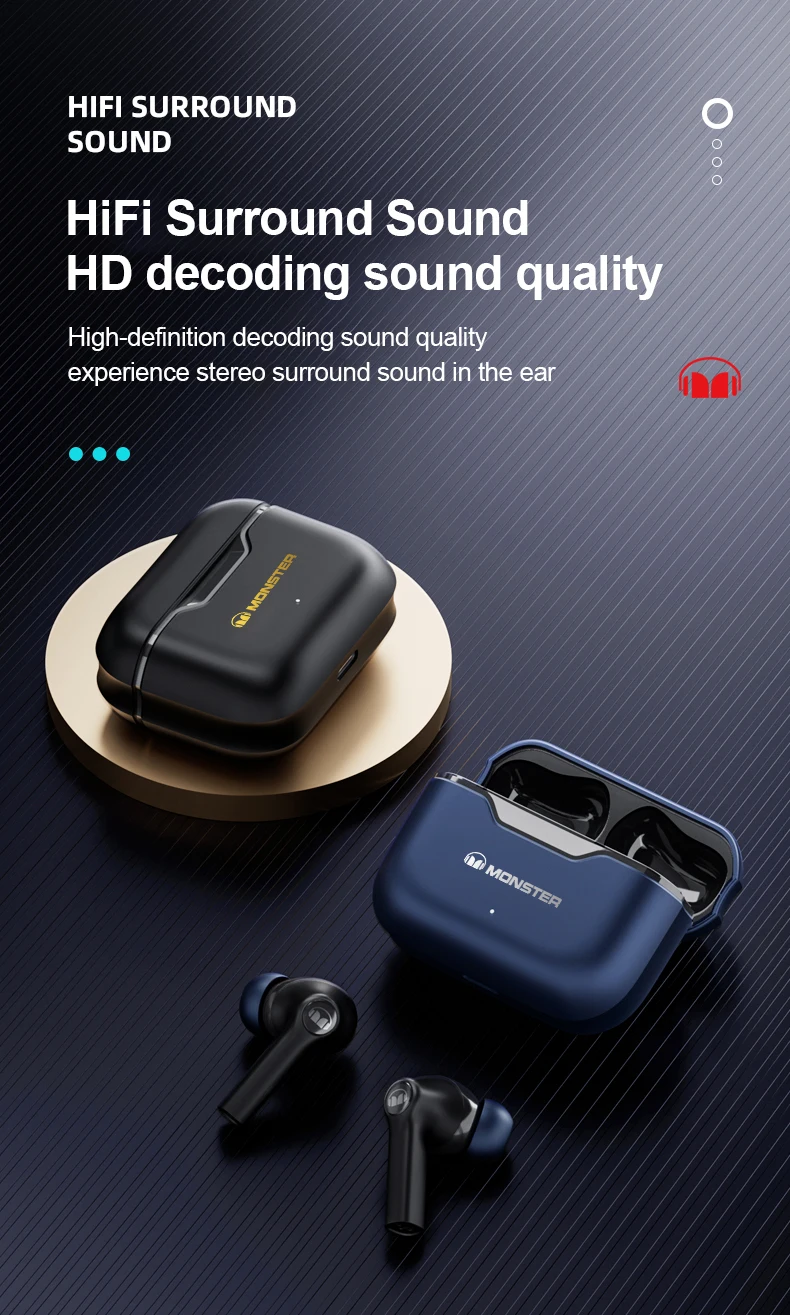 Monster XKT02 True Wireless Earphones description image 5
