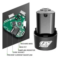2025 nouvelle batterie lithium-ion rechargeable 4000 mAh-12 V pour tournevis électriques, perceuses, mini meuleuse d'angle outils électriques 5