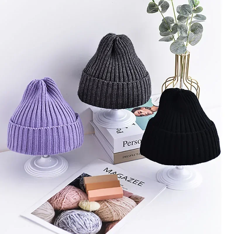 Children Baby Warm Hat Warmer Beanie Stuff Kids Boys Girls Crochet Bonnet Toddler Cap for Newborn Photography Props Accessories