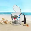Travel Bucket Net Bag Multicolor Beach Toy Mesh Bag Cute Cartoon Pattern Shark Whale Crab Shell Storage Bag Sand Toy 4