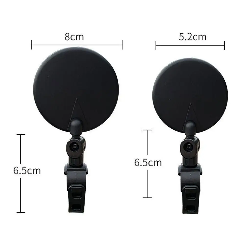 Motorcycle Mirror 1Pcs Rotating Side Mirrors Mirror Spoiler Rear View Mirrors Motorcycle Rearview Mirror Rear View 360 Rotation Round