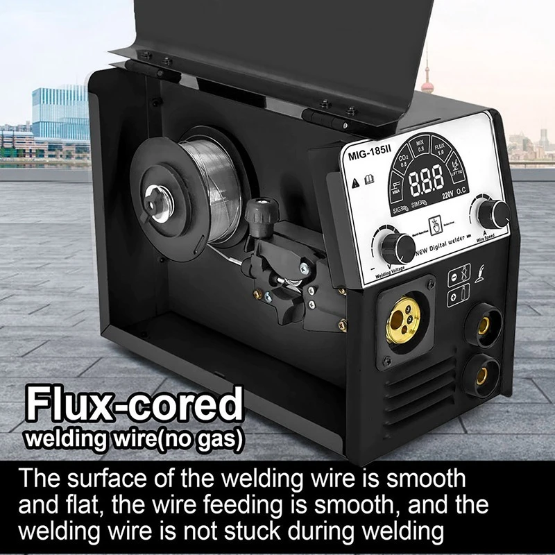 Two protection welding machine, gas free self-protection welding machine