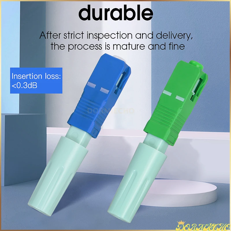 

Бесплатная доставка, одномодовый оптический коннектор SC APC/UPC SM, компактный светло-зеленый волоконно-оптический Быстрый коннектор 55 мм 3 м