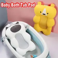 Adjustable Soft Pillow Baby Bath Tub Pad Non-Slip Bathtub Seat Comfortable Newborn Safety Infant Bath Support Shower Cushion