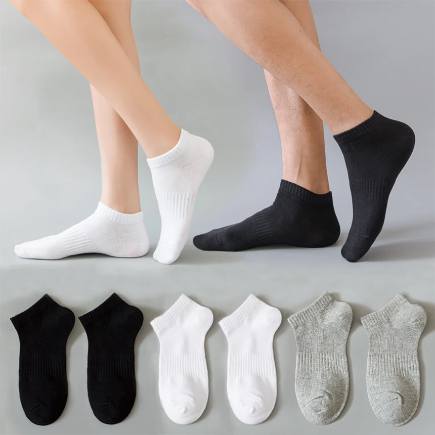 

Spring and Autumn Sports Socks Short Socks Pure Cotton Breathable, Odor-proof, Sweat-absorbing, Antibacterial Boat Socks