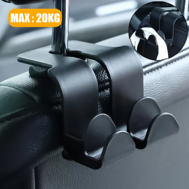 Auto Rücksitz Doppel haken multifunktion ale Verschluss Kopf Clip  Kopfstütze hängen Halter Aufbewahrung tasche Kleiderbügel Innen  organisatoren - AliExpress