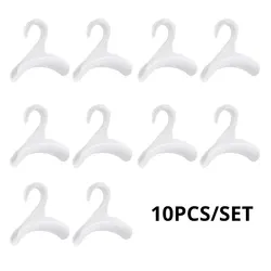 10-Pack Space-Saving Multifunctional Hanger Hooks (White 10pcs)