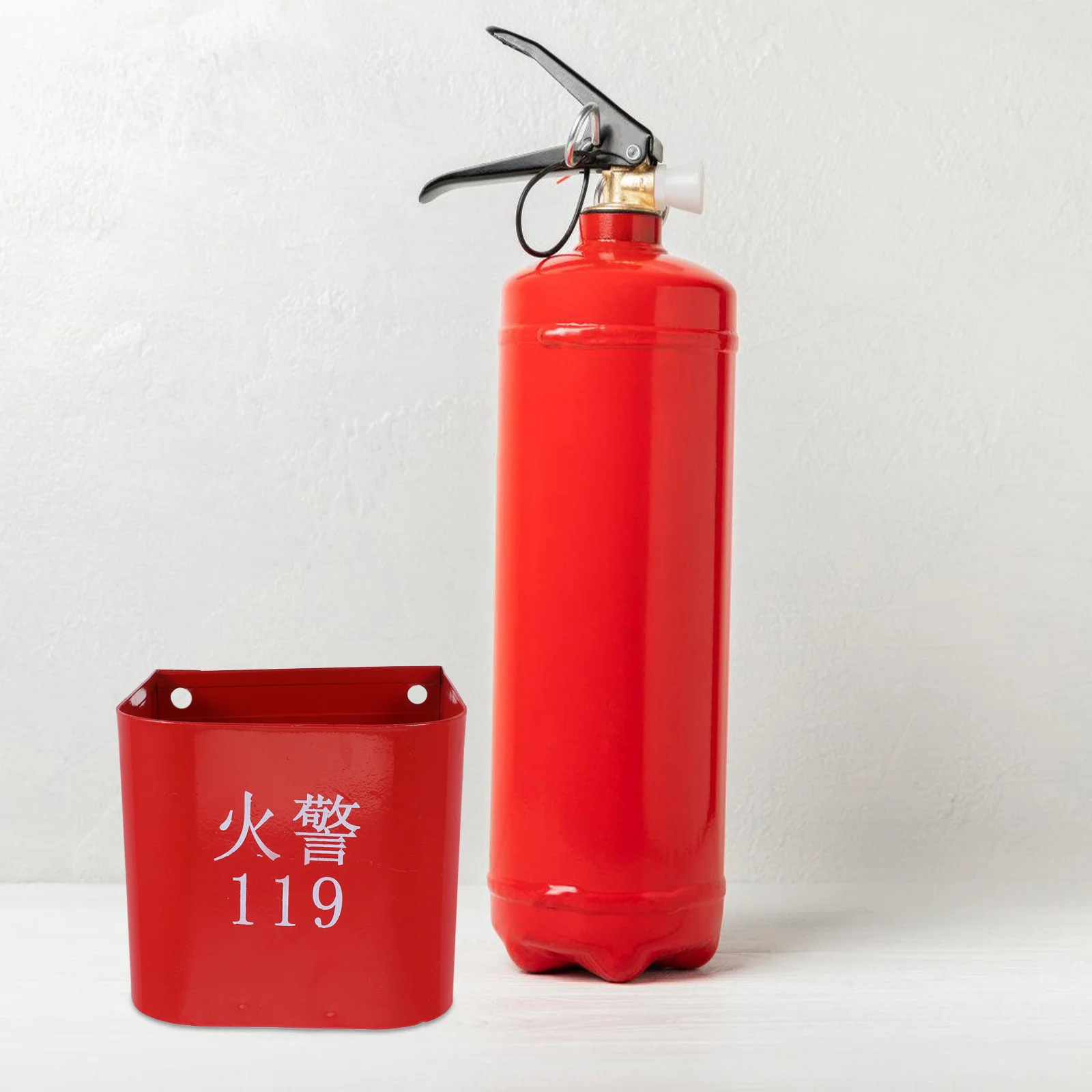 Fire Extinguisher Base Hanging Brackets Stand Mount for Vehicle Wall Iron Hanger