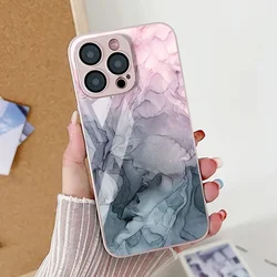 Exquisite Art Marble Pattern Shockproof Phone Case - Premium Hard Cover s for iPhone 12 (-1)