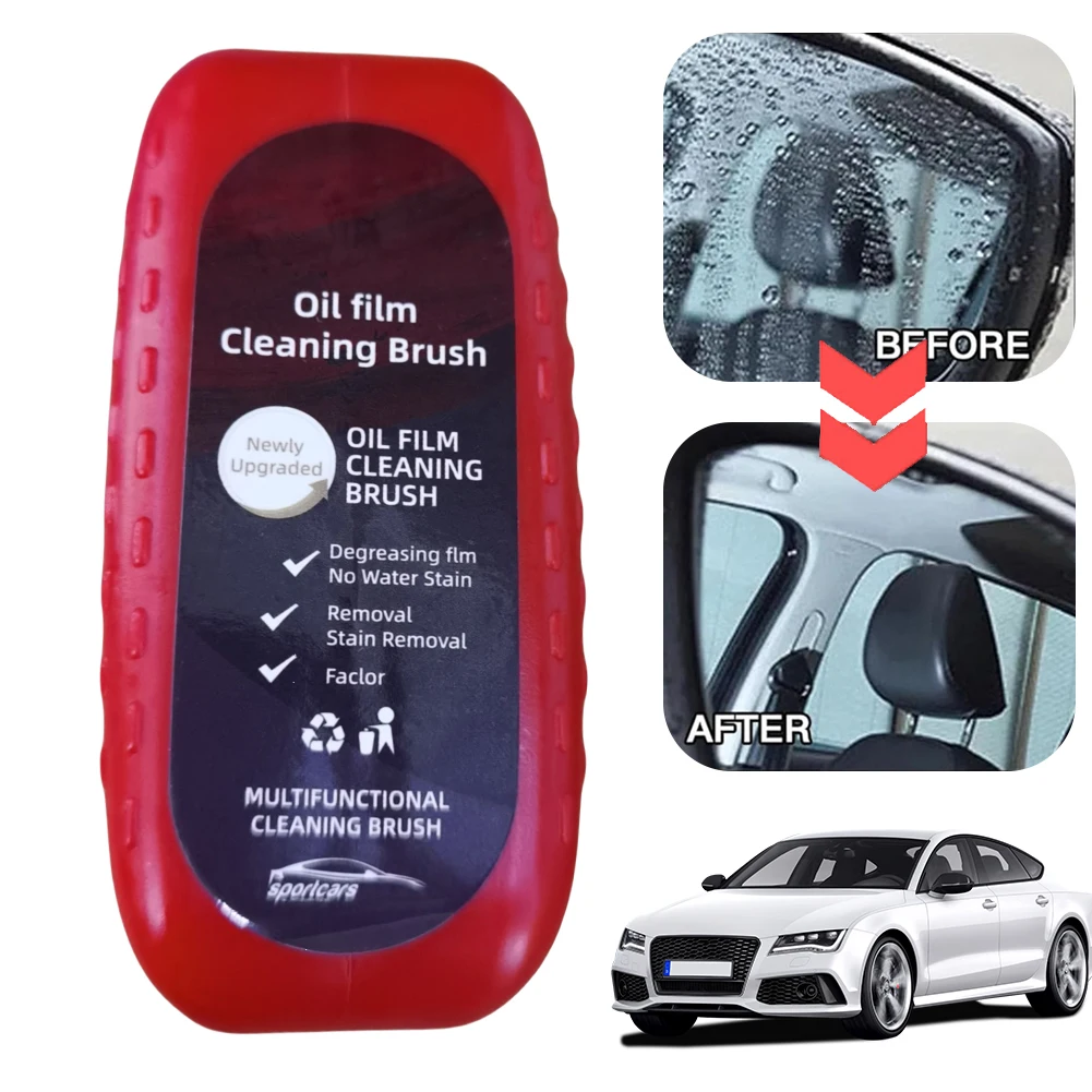 100ml Car Glass Oil Film Remover Glass Cleaning Brush Car Glass Oil Film Cleaner Hydrophobic Windshield Clear for Car Window