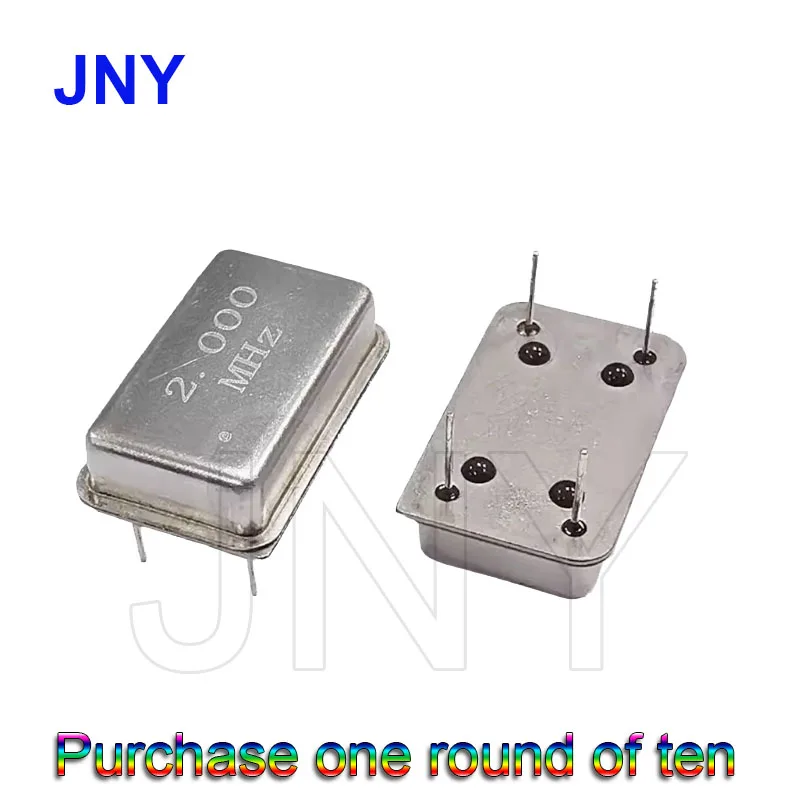 10 PCS full-size 6.5536MHz oscillator, high-precision direct insertion 4-pin rectangular industrial grade raw material