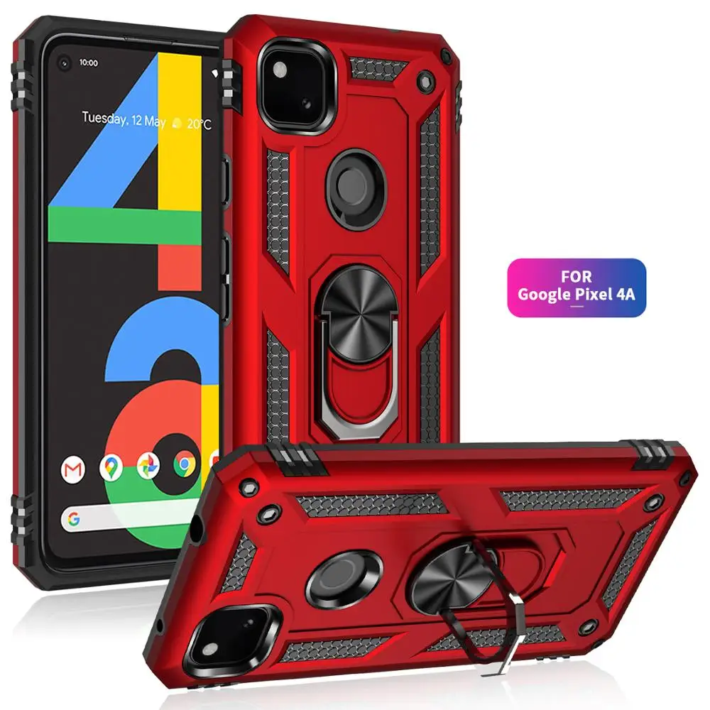 Фото Новый стиль для Google Pixel 4A 5 5A 6A 6 7 8 Pro 7A 4 XL 3A XL автомобильное магнитное металлическое кольцо подставка держатель бронированный противоударный телефон B №1