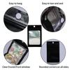 100pcs Matte Black White Mylar Flat Zip Lock Plastic Package Bags Smell Proof Aluminum Foil Plastic Zip Bag Pouches with Window 5