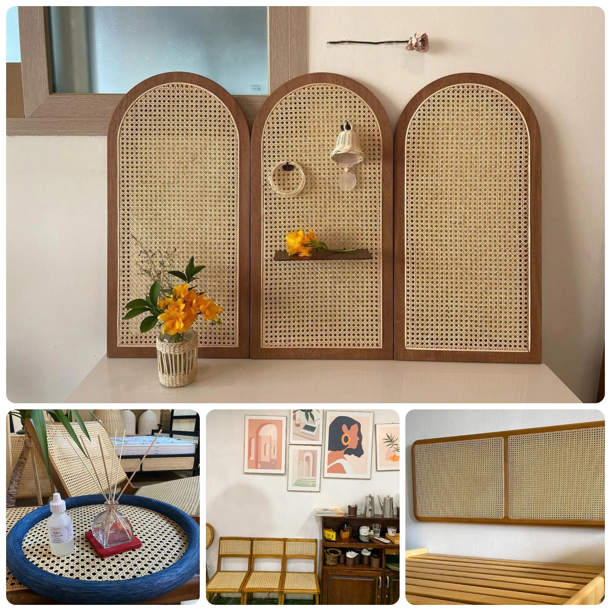 Natürliche Rattanrohr-Gurtbandrolle, 55/60/65/70 cm Breite, große 8–10 m Rattanrolle, Kannenmaterial, Rattanstoff für Projekte – Detail 5