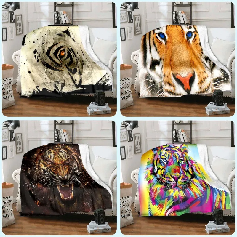 

Vintage Tiger Thin Blanket Personalized blanket Customized Blanket blankets for beds Air conditioning blanket