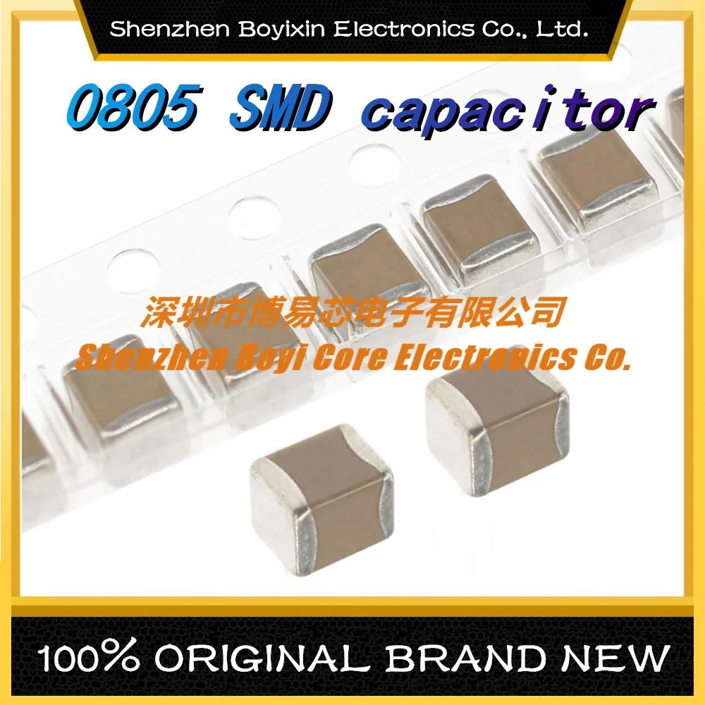 

100Pcs 0805 SMD ceramic capacitors 10pF 100uF 100pF 1nF 10nF 15nF 100nF 0.1uF 1uF 2.2uF 4.7uF 10uF 47uF Various models