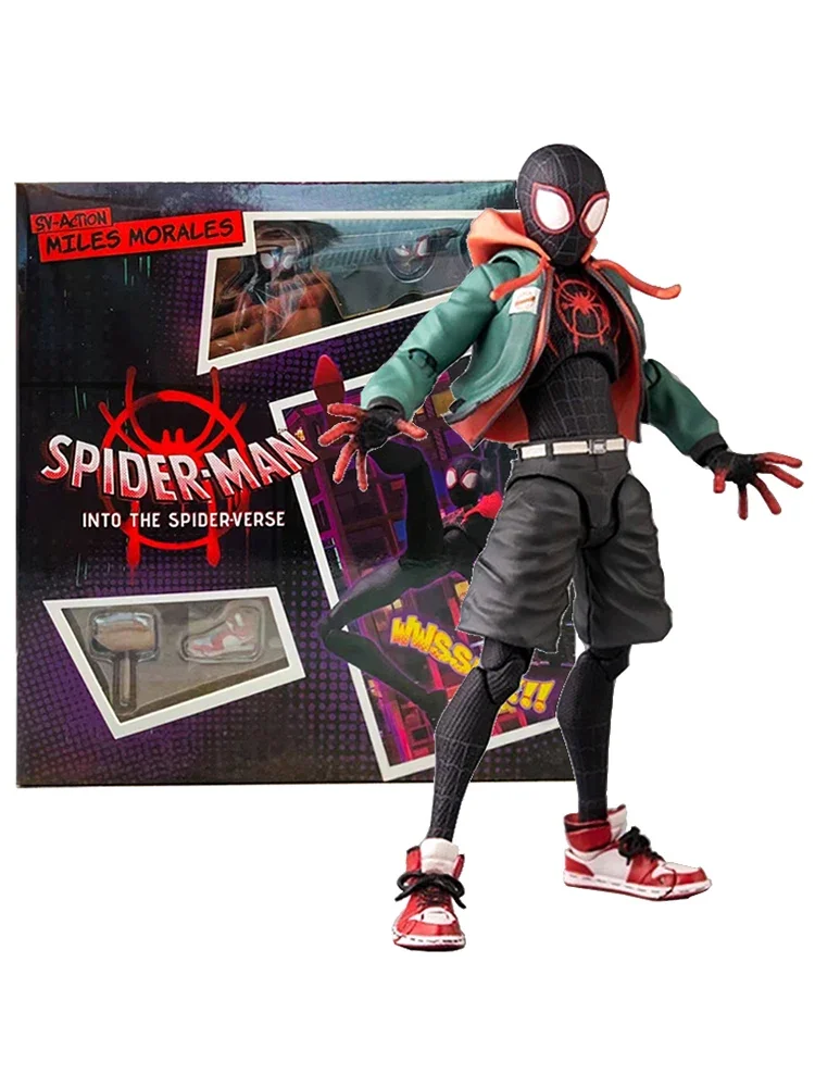 thumbnail image 1 of Colección de figuras de acción de Sv Action Spiderman Miles Morales Sentinel Marvel Spider-Man Into the Spider Verse Figuras Modelo Juguetes, 1 of 5