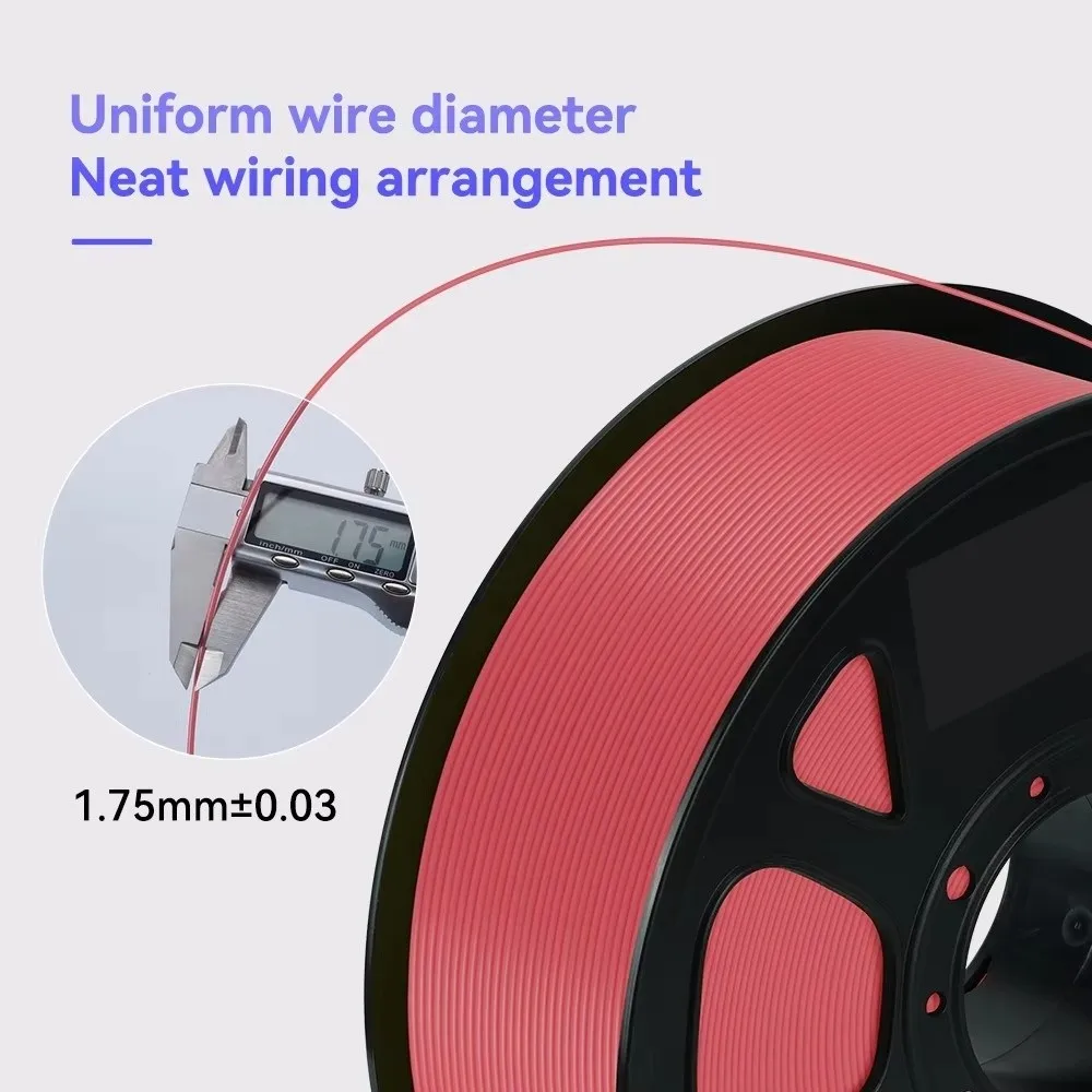 1.75mm PETG 3D 프린터 필라멘트 PLA 고강도 3D 인쇄 재료 DIY 공예 1KG 스풀 프린터 소모품