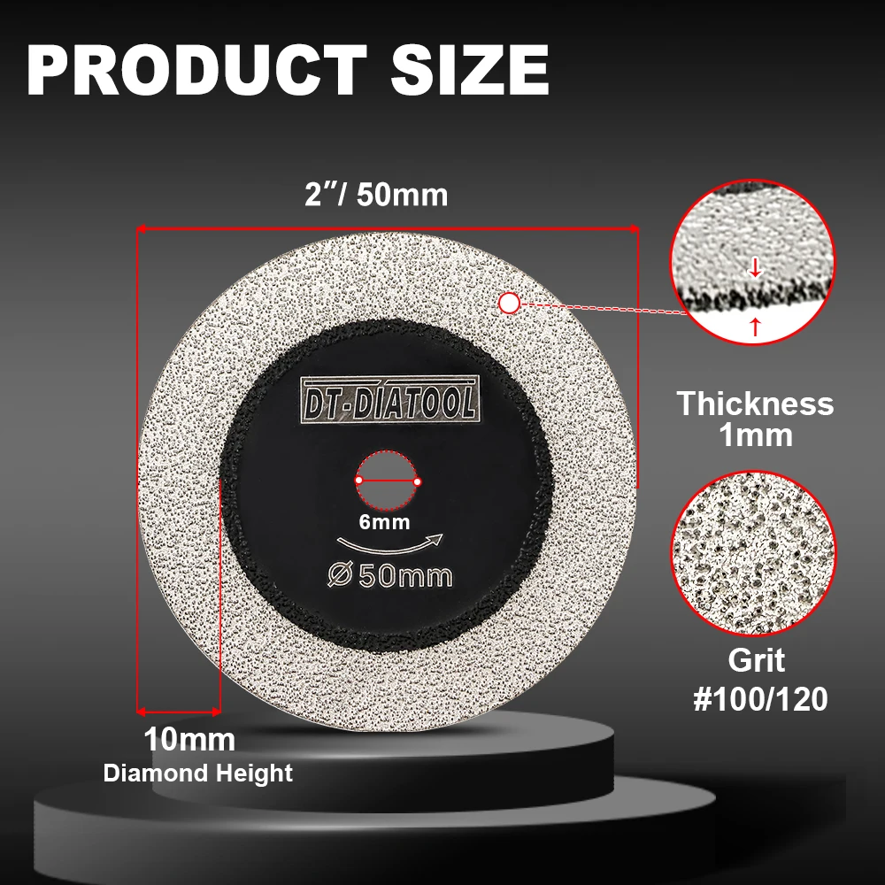 Diamond Mini Saw Blade Set - Premium Glass & Tile Cutting Discs (1/3pcs, 30/40/50mm)