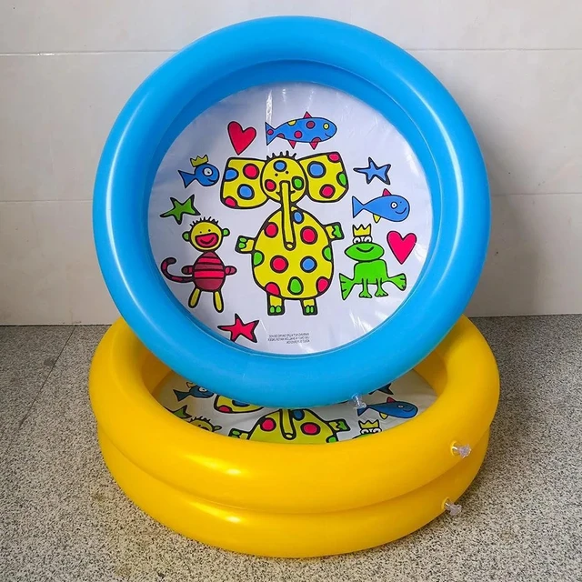 Garden Round Inflatable Baby Swimming Pool Portable Little Pump Pool Kiddie Paddling Pool Indoor Outdoor Water Games Play Center