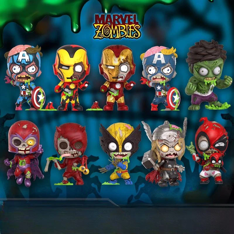 

HotToys Marvel зомби Железный человек Капитан Америка Росомаха Дэдпул COSBABY экшн-фигурки аниме коллекционный подарок