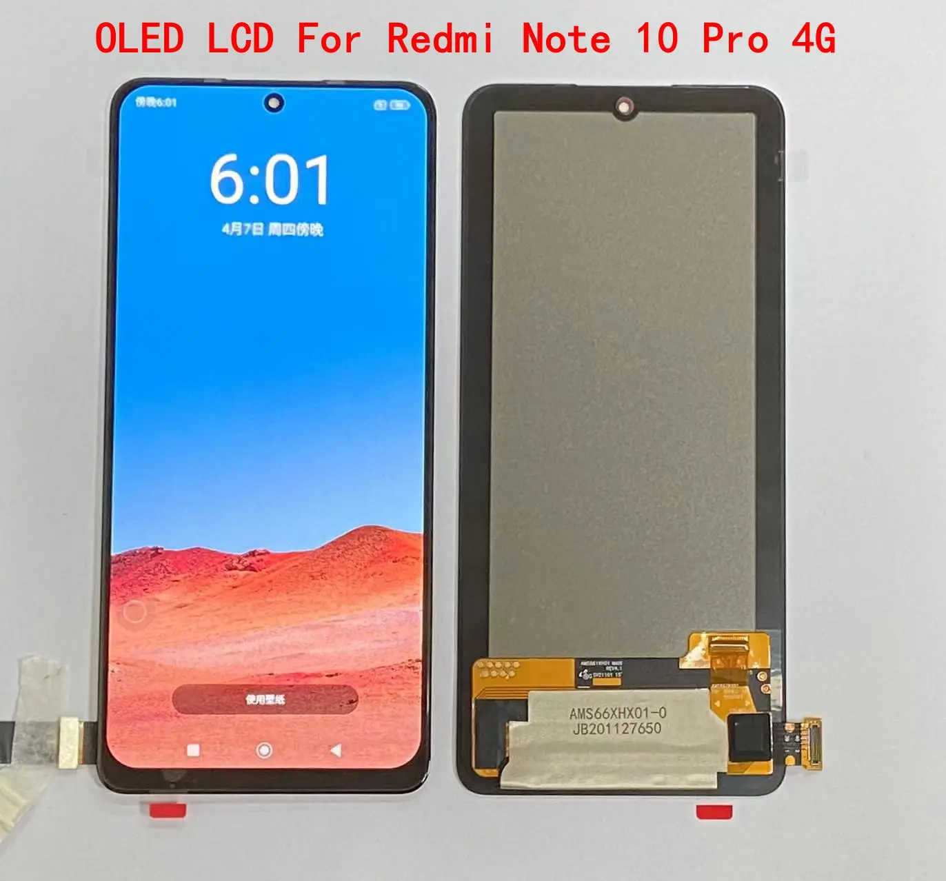 OLED For Xiaomi Redmi Note 10 Pro LCD Display With Touch