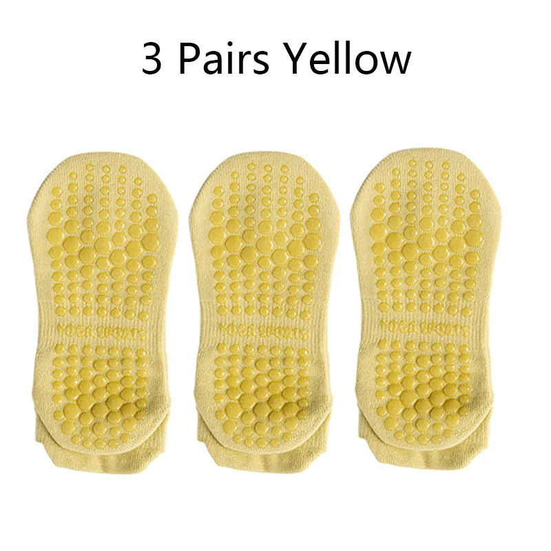 3 أزواج اليوغا الجوارب للنساء تنفس شبكة الجوارب عد...